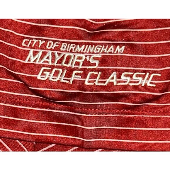 NWT Nike Tour Performance Dri-Fit Red Stripe Birmingham Mayor's Polo Shirt 2XL - Picture 5 of 8